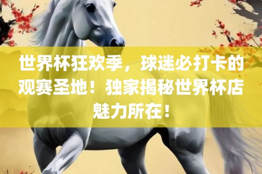 世界杯狂欢季，球迷必打卡的观赛圣地！独家揭秘世界杯店魅力所在！
