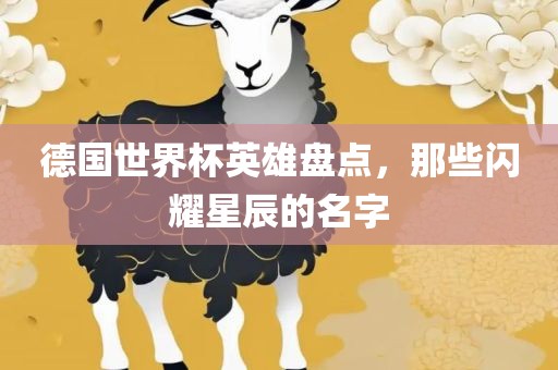 德国世界杯英雄盘点，那些闪耀星辰的名字金炬实业股份有限公司